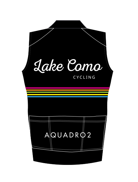 Lake Como Cycling "Classic" Multi-Color Stripped Wind Vest - lakecomocycling.com
